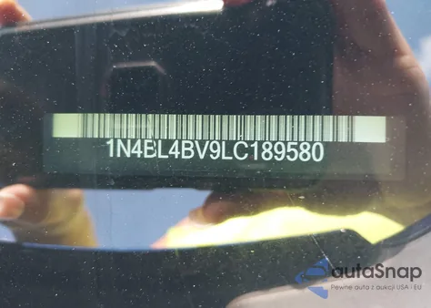 2020 Nissan Altima S Fwd z USA, uszkodzony, nr VIN 1N4BL4BV9LC189580